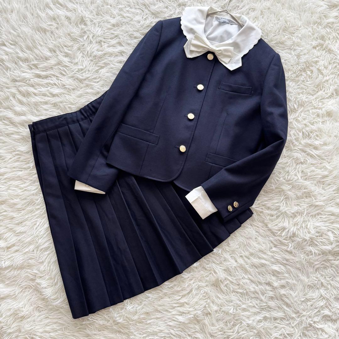 【バーバリーズ】3点セット　ジャケット シャツ スカート 150A 白 紺
