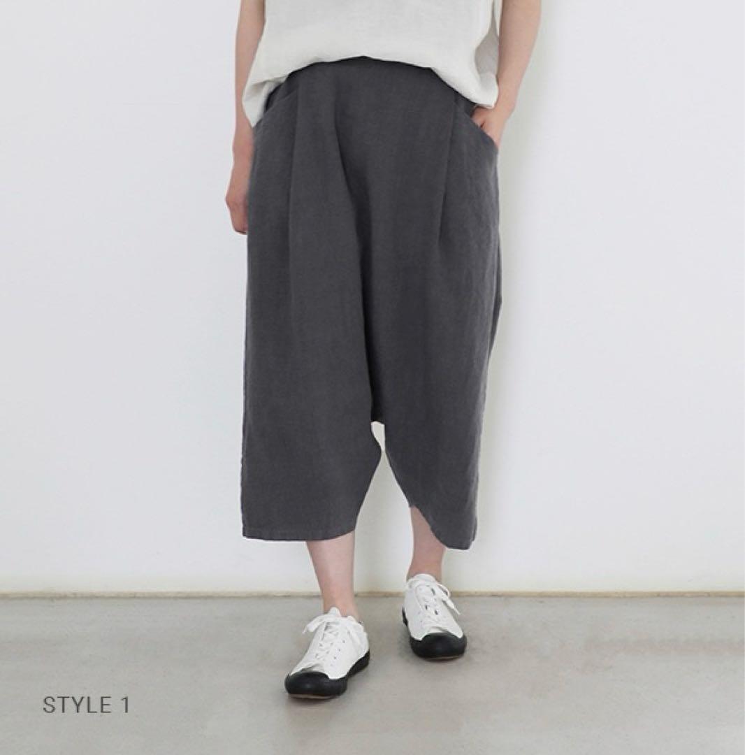 エヴァムエヴァ evam eva リネンサルエルパンツ