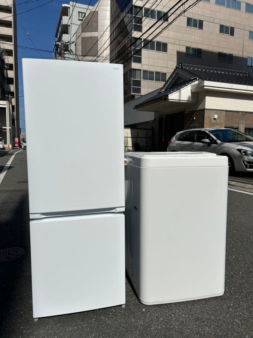 福岡市配送設置無料　高年式　156L冷蔵庫、洗濯機セット