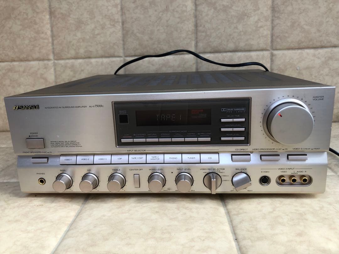 サンスイ AU-V7500G ゴールド AVアンプ 動作品(G108)