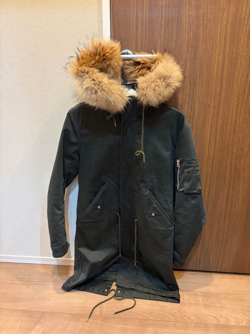 number nine Studious 限定コラボ モッズコート ファー　M