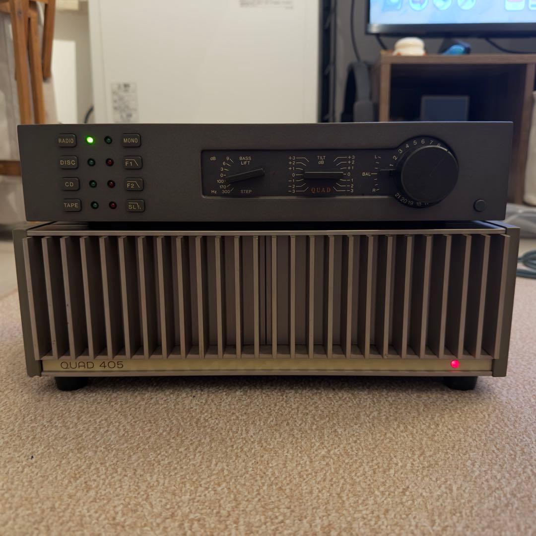 【RCA・100V仕様】QUAD 34 & 405 アンプセット【通電確認済】