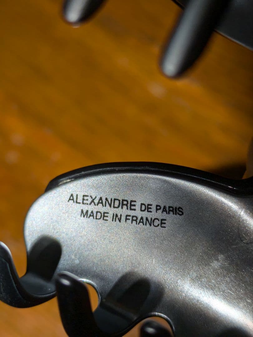 M 銀　ALEXANDRE DE PARIS ヘアクリップ ヴァンドーム