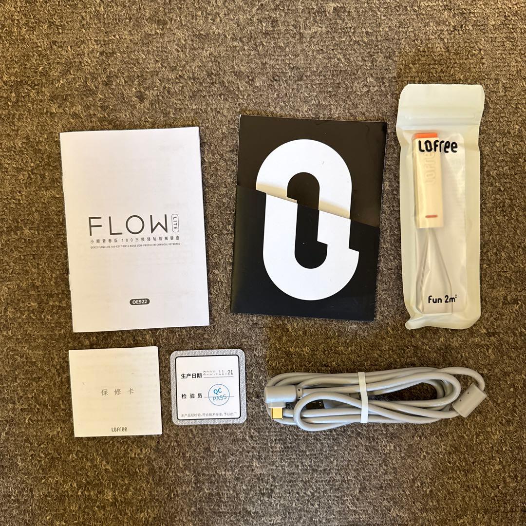 【美品】Lofree Flow Lite 100 ※キースイッチなし