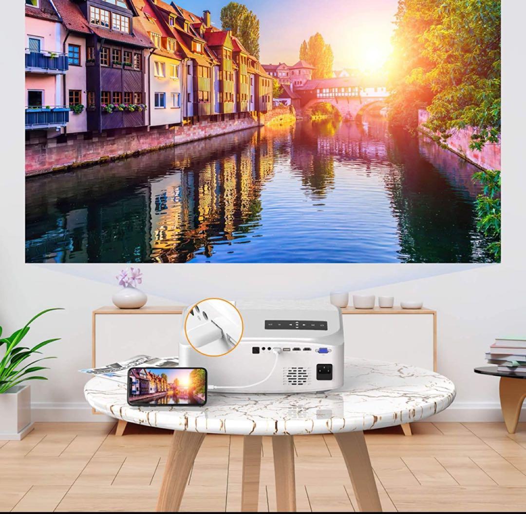 プロジェクター　GROVIEW BL89 ホームシアター　4K Wifi