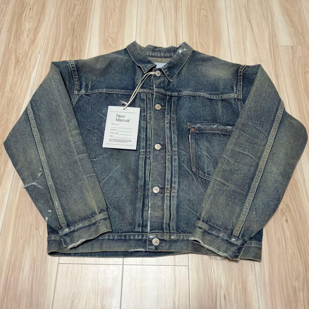 new manual #001 T-BACK DENIM JACKET 未使用