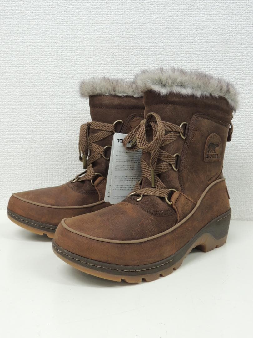 新品 SOREL TIVOLI Ⅲ オイルド レザー ショート ブーツ 25.5