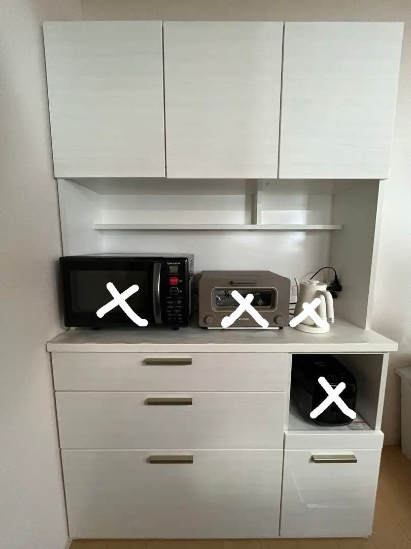 【美品】ニトリ キッチンボード ソレル 120KB WH