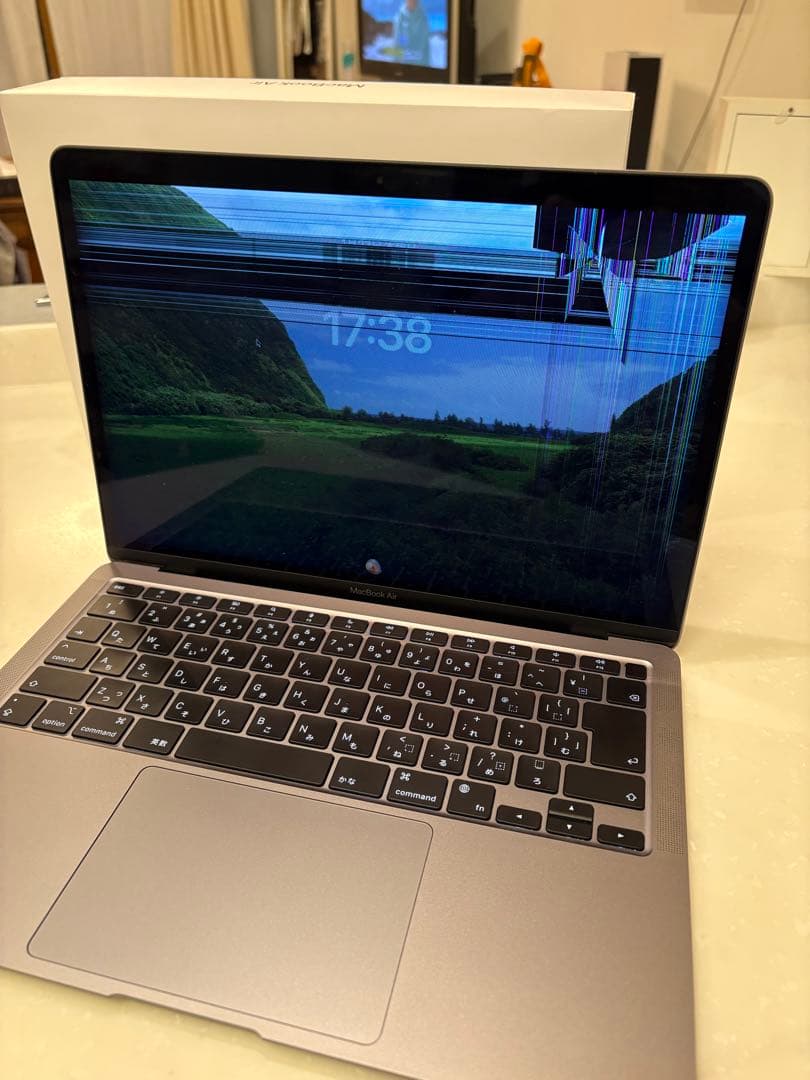 MacBook Air M1 16GB 256GB 液晶割れジャンク 箱・付属品