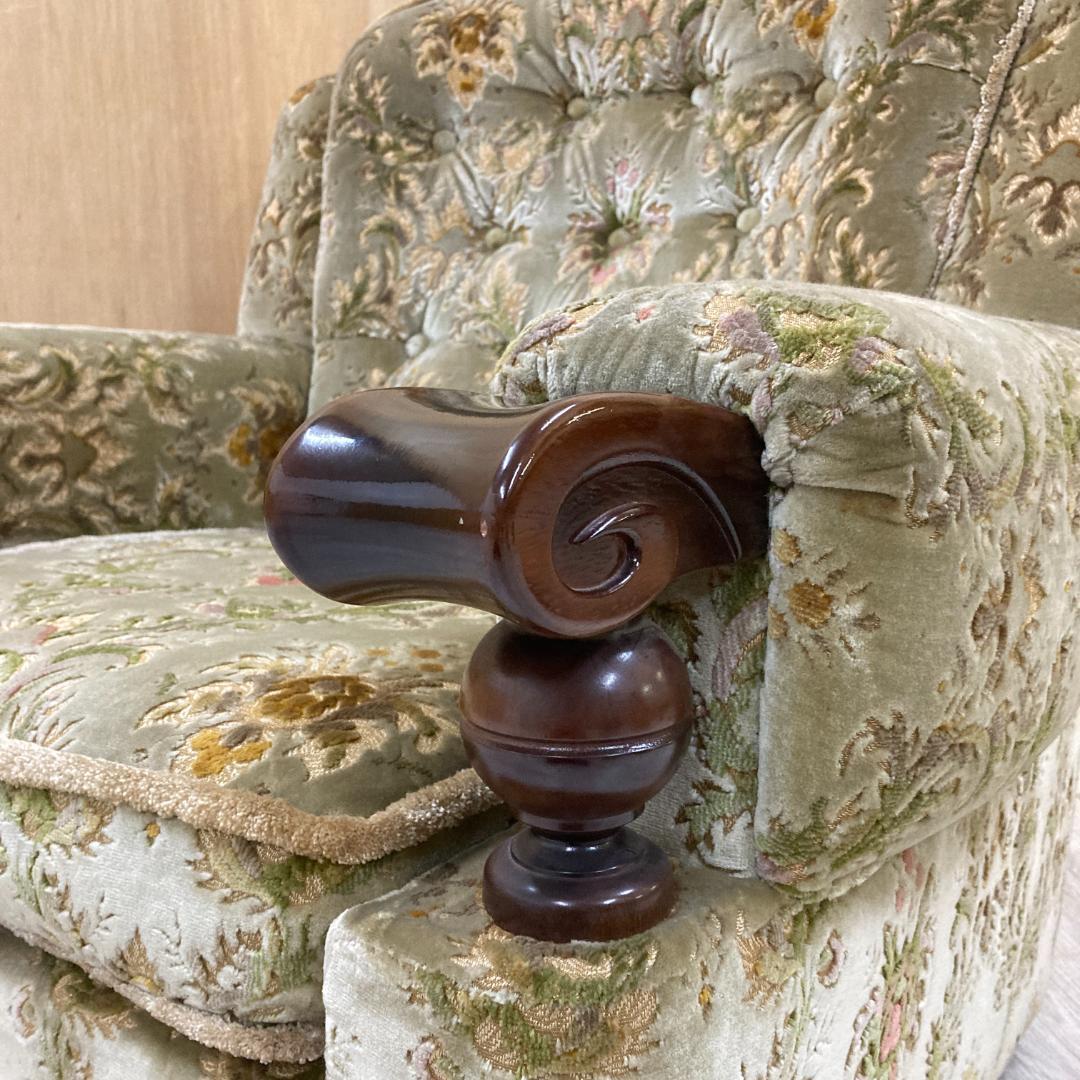 【オールドカリモク】金華山　1人掛けソファ　アームチェア　ヴィンテージ