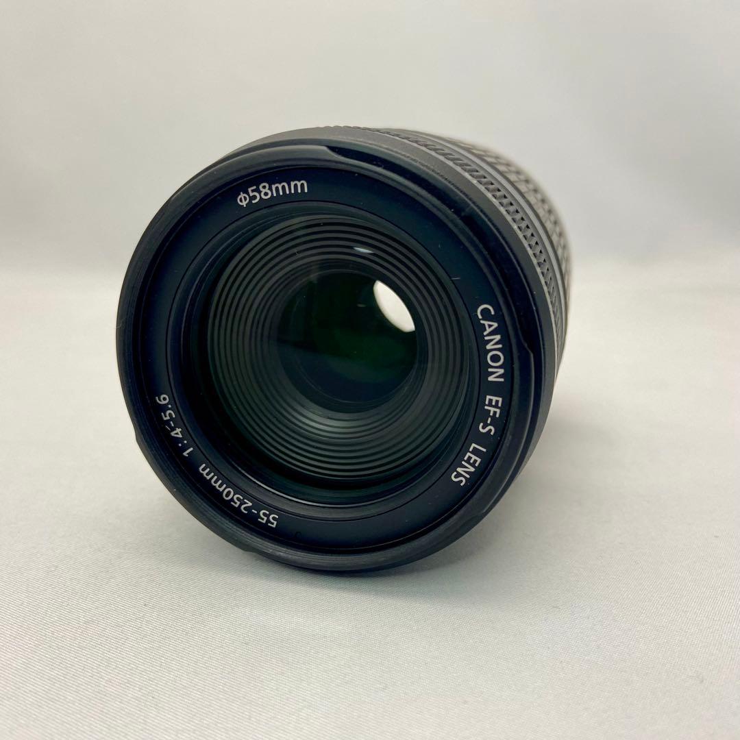 【美品】Canon EF-S 55-250mm F4-5.6 IS フード付