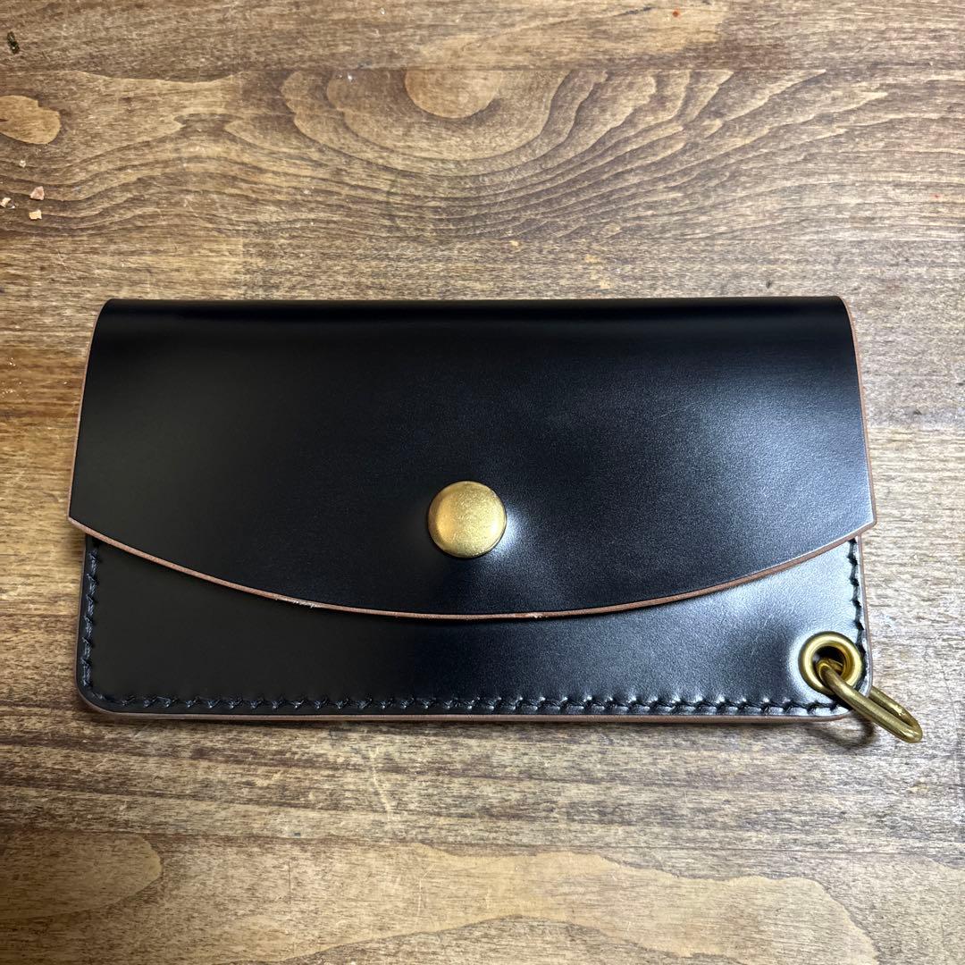 フルコードバン⭐︎ショートトラッカーウォレット⭐︎新喜皮革⭐︎コードバン⭐︎ホーウィン