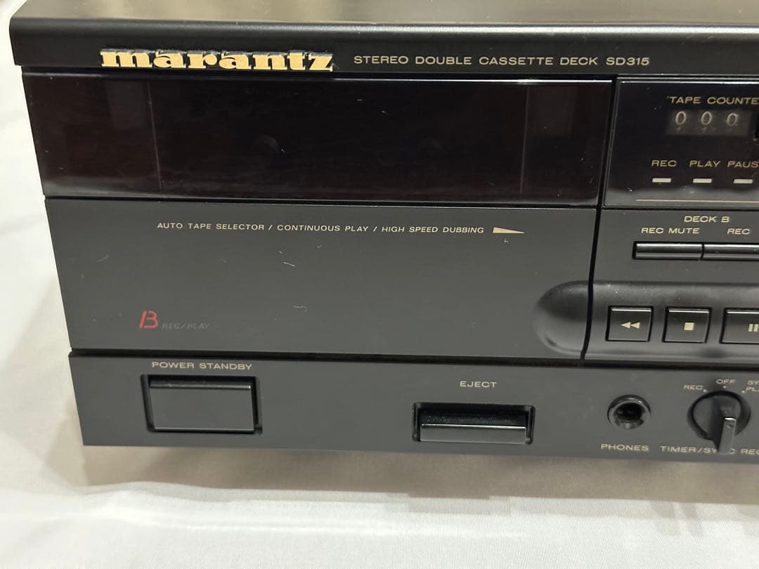 marantz / マランツ　ダブルカセットデッキ　SD315 動作確認済み