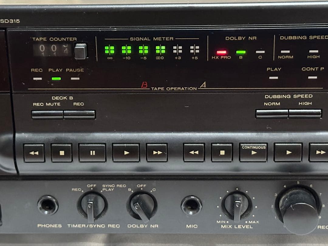 marantz / マランツ　ダブルカセットデッキ　SD315 動作確認済み