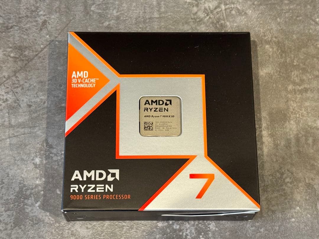 AMD Ryzen 7 9800X3D 8コア CPU