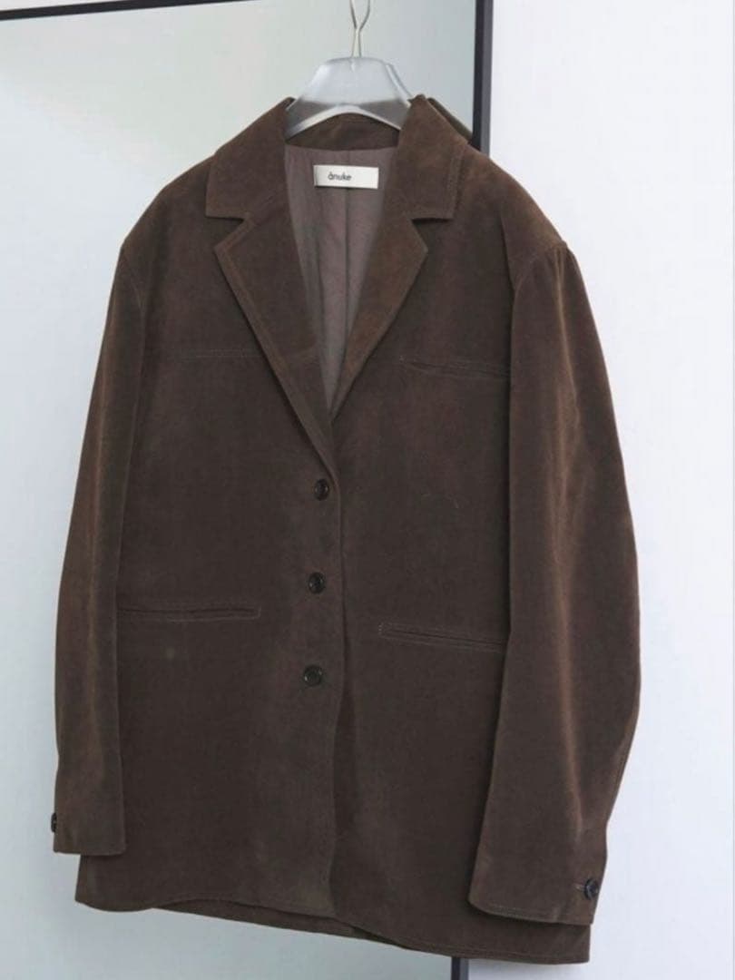【anuke】Eco Suede Jacket