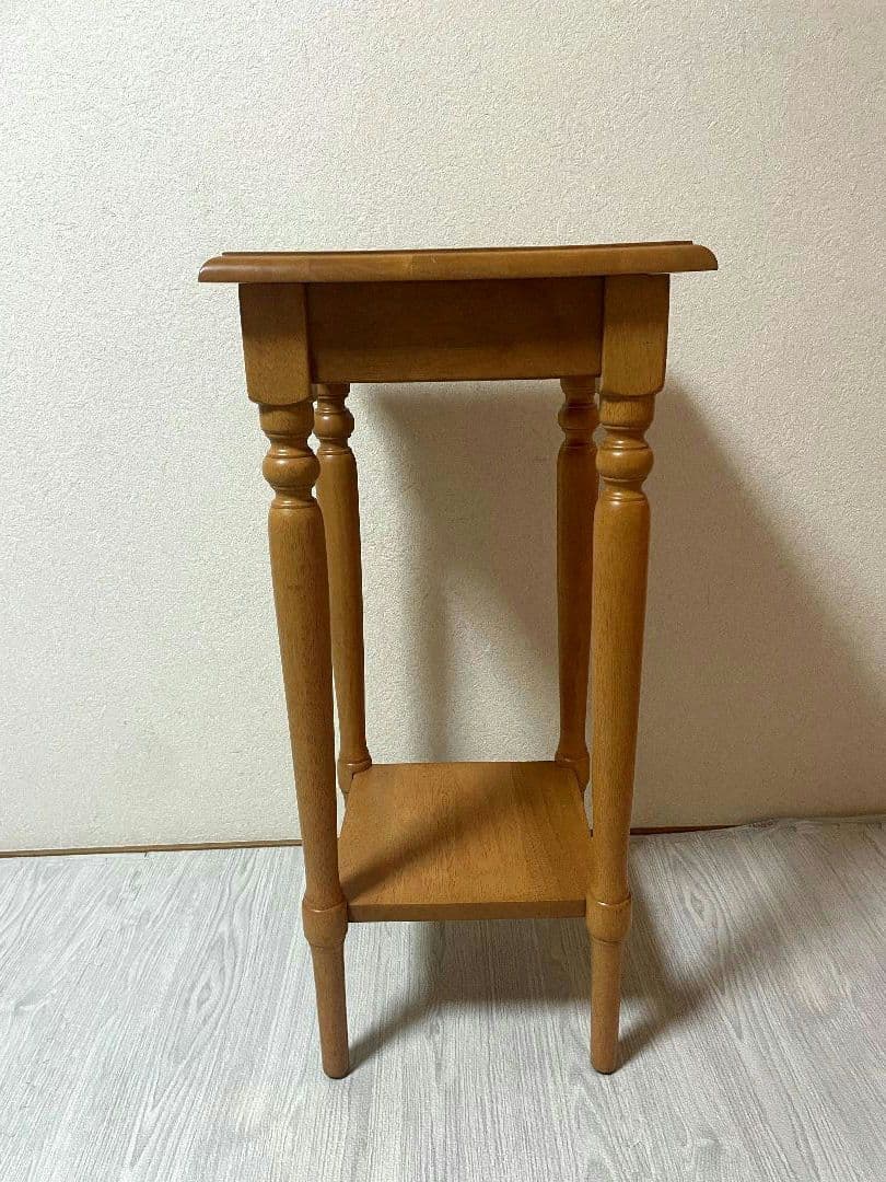 飛騨産業 キツツキ 木製 電話台 花台棚 台 シンプル　ビンテージ