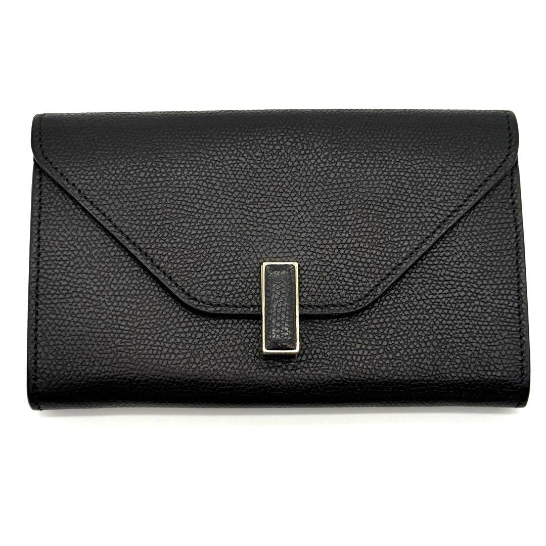 ヴァレクストラ イジィデ レザー ミディアム 財布 ウォレット ブラック 黒