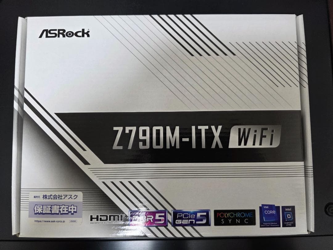 ASRock Z790M-ITX WiFi mini ITXマザーボード