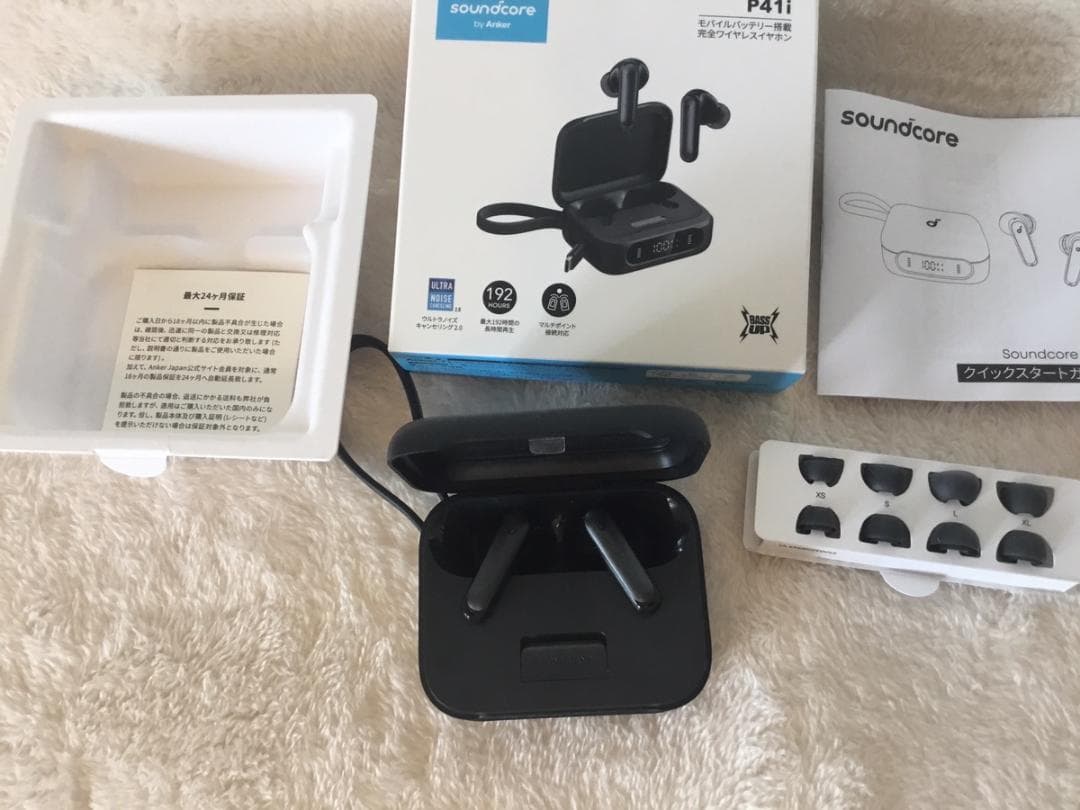 Anker soundcore P41i　モバイルバッテリー搭載イヤホン　黒