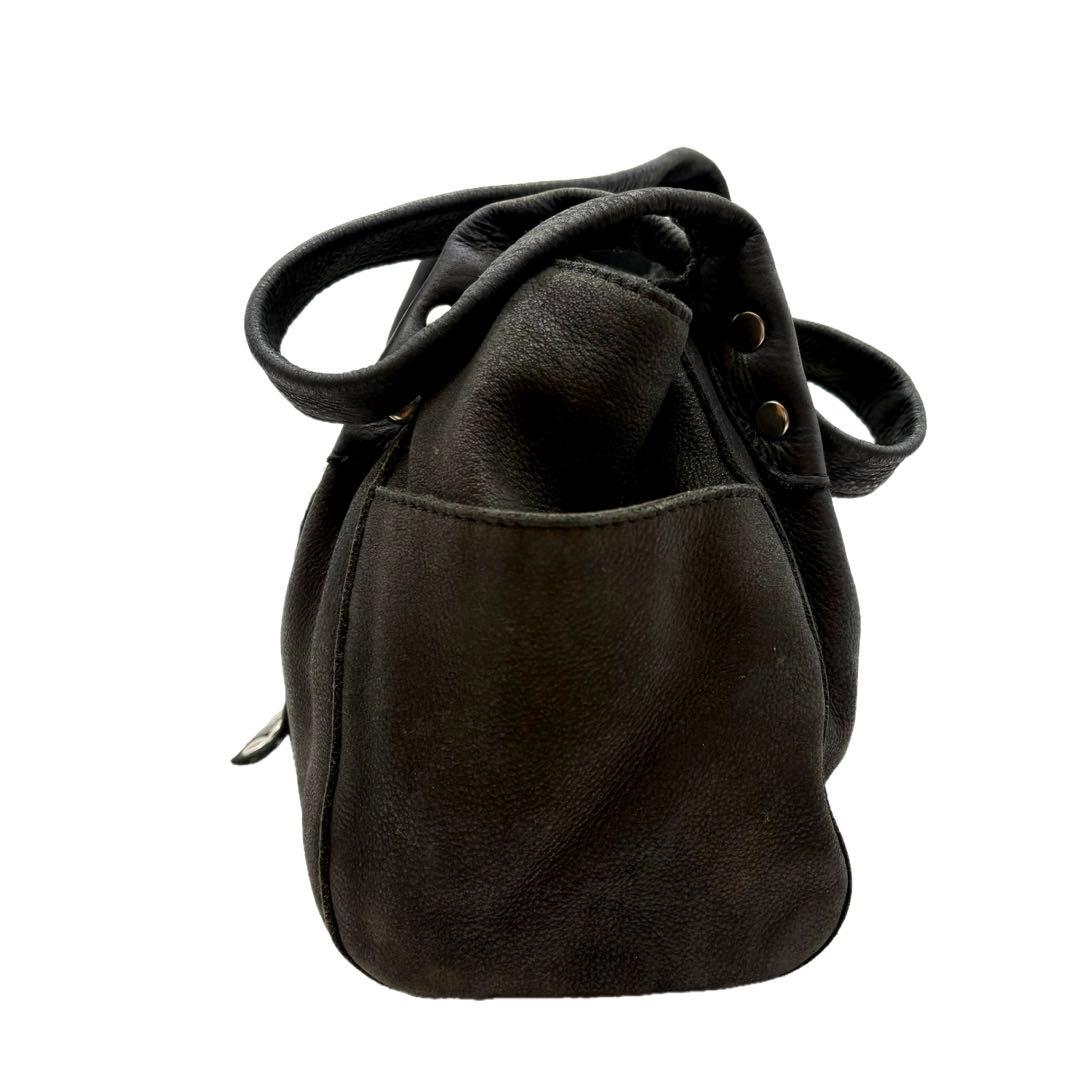 TRES y2k 00s 海外ガール 本革 スタッズ ショルダー バッグ　黒