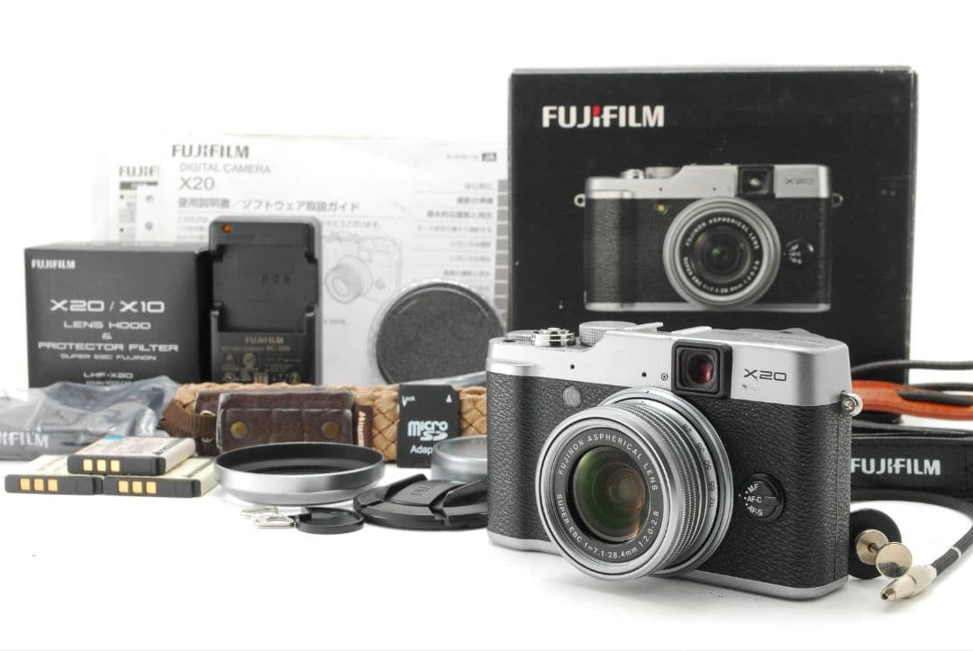 FUJIFILM X20 silver Box フジフィルム シルバー付属品多数