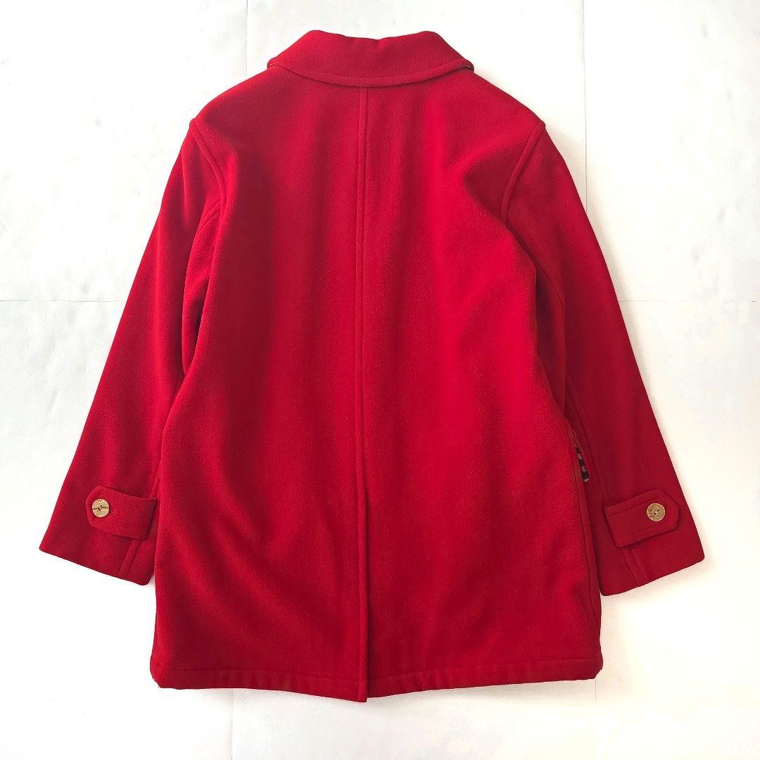 バーバリー カシミヤ混 コート ノバチェック 大きいサイズ 13 レッド