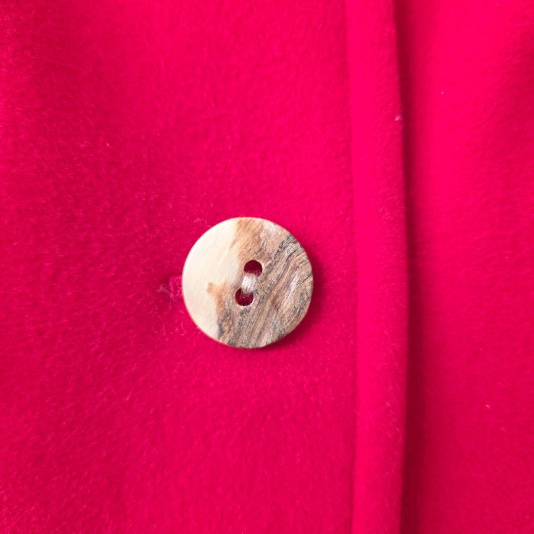 バーバリー カシミヤ混 コート ノバチェック 大きいサイズ 13 レッド