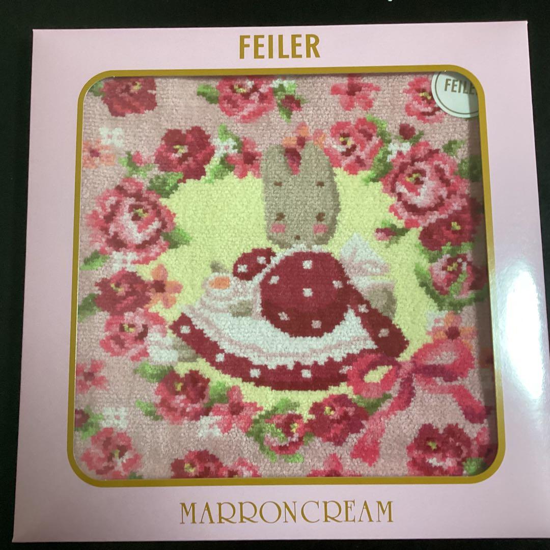 フェイラー サンリオ　キティ　はぴだんぶい　マロンクリーム　ハンカチ　3枚セット