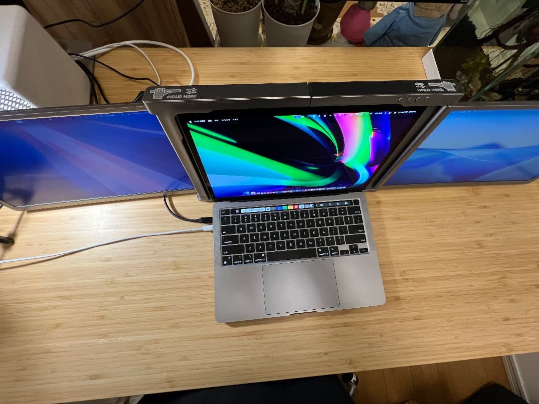 トリプルディスプレイ_14インチデュアルモニターマルチディスプレイ