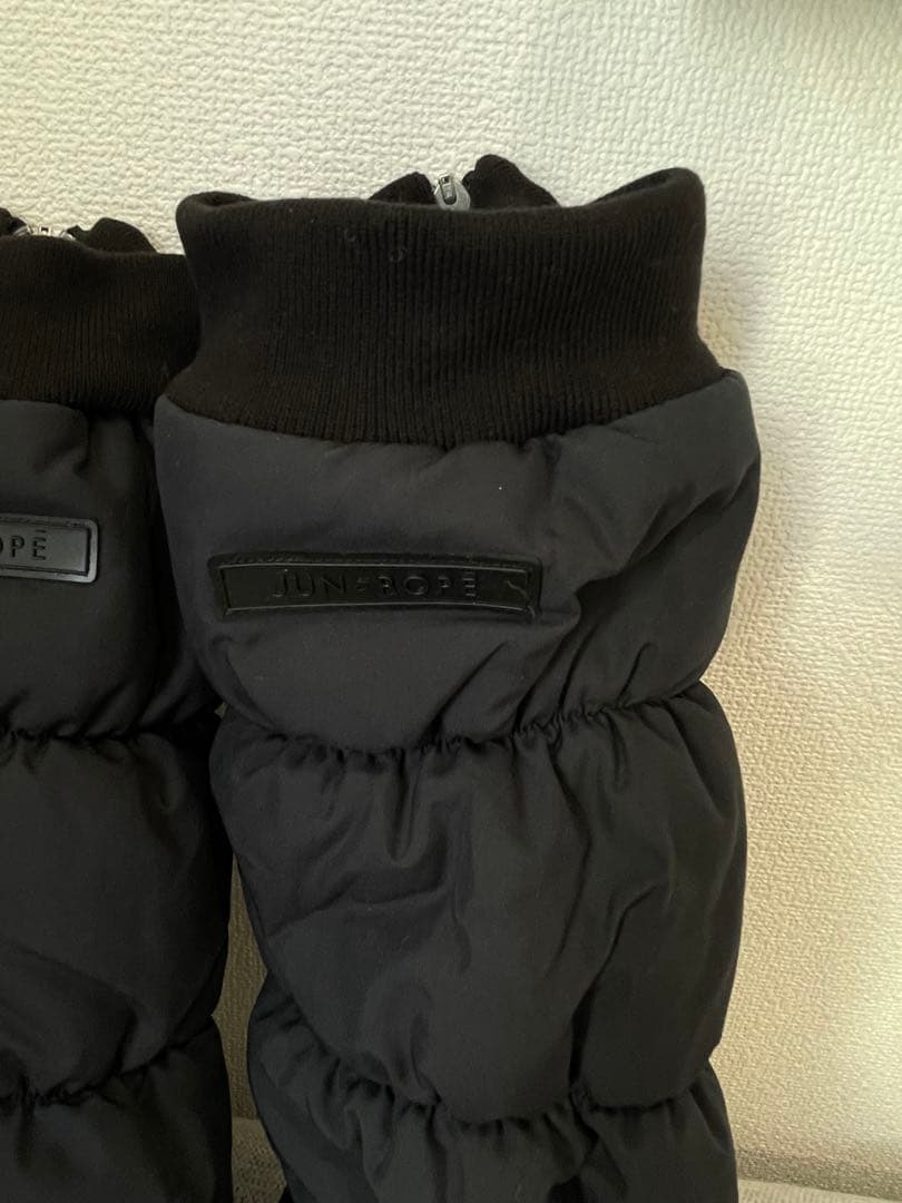 【新品タグ付き】ジュンアンドロペ　レディースゴルフ　ブラックレッグウォーマー 黒