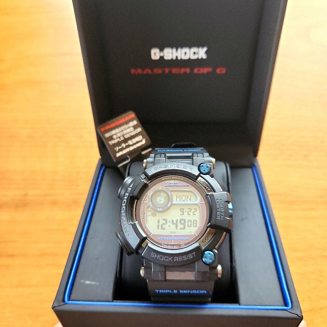 カシオG-SHOCK電波ソーラーフロッグマンD-1000B-1JF美品