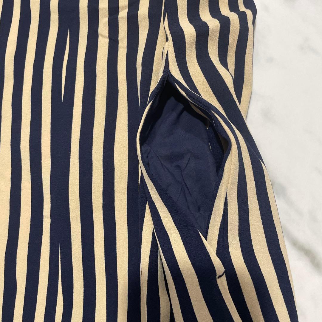 Max Mara マックスマーラ ストライプ マキシワンピース ロングワンピース