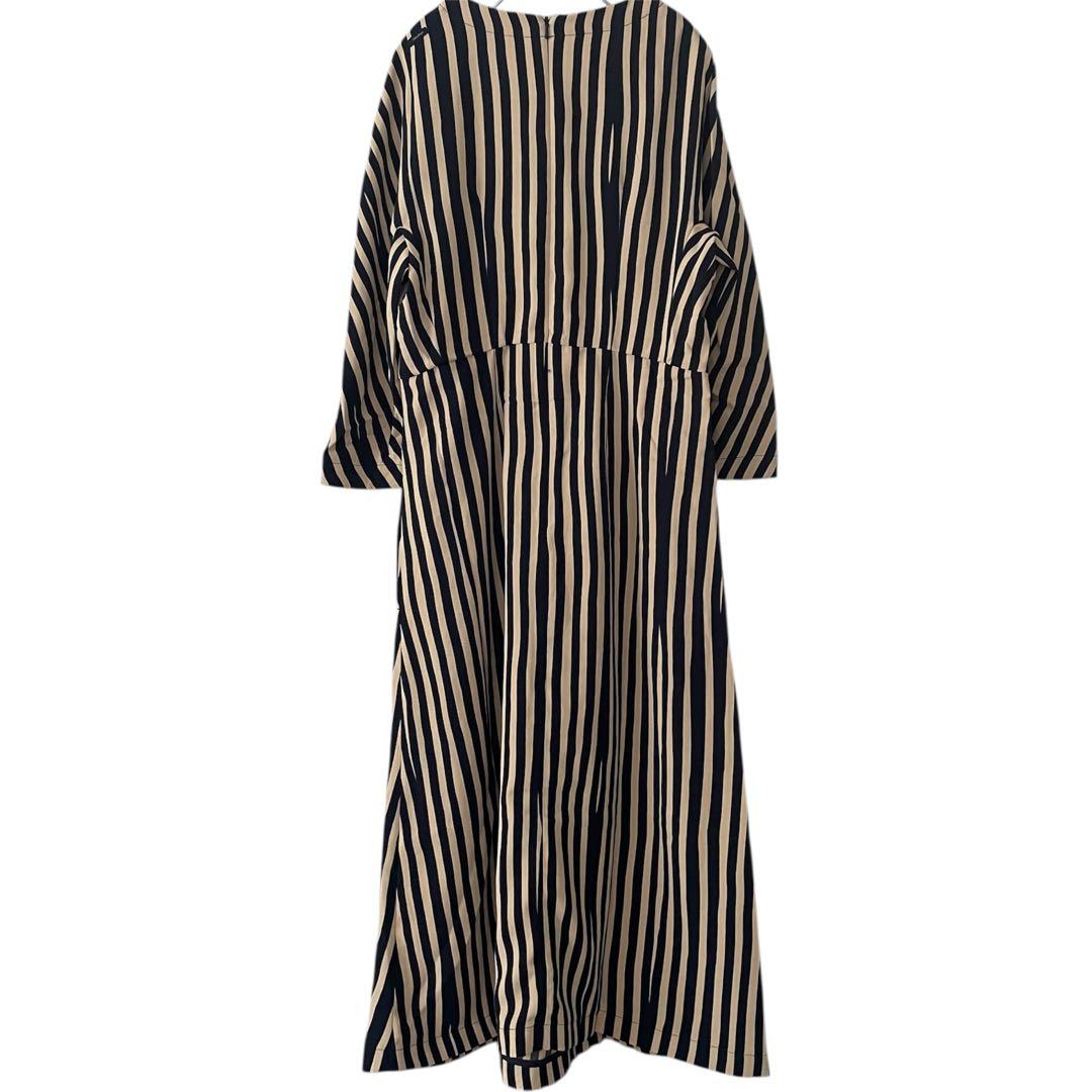Max Mara マックスマーラ ストライプ マキシワンピース ロングワンピース
