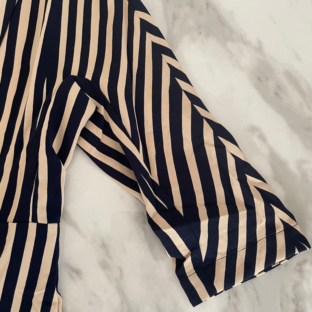 Max Mara マックスマーラ ストライプ マキシワンピース ロングワンピース