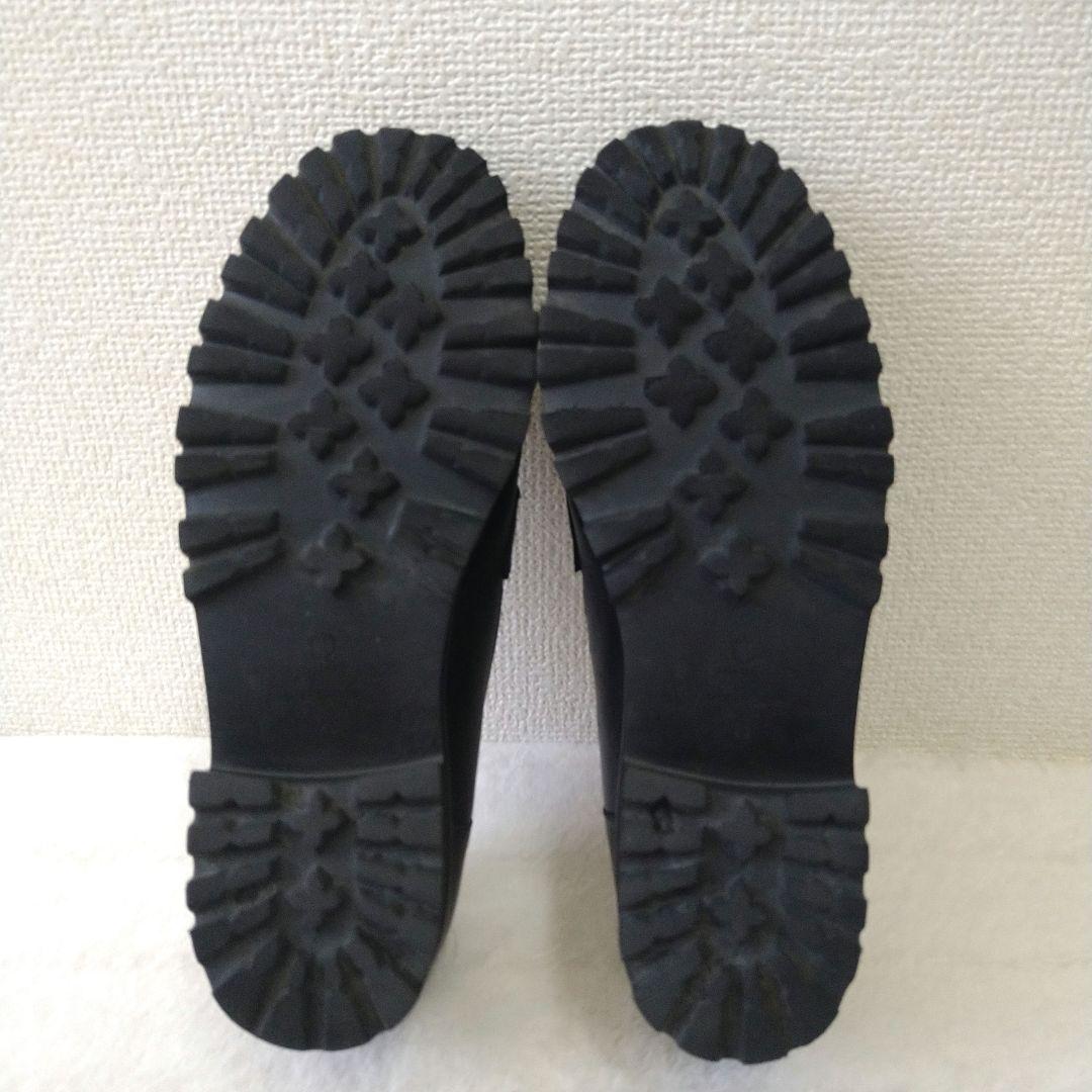 卑弥呼 HIMIKO トラックボールビットローファー23.0 黒 レザー