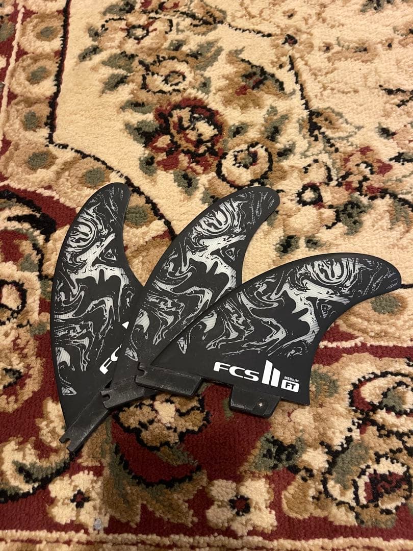 フィリペトレド　フィンFCS II トライフィン マーブル模様 ブラック