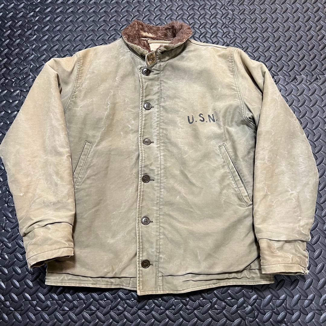 h*o様 【実物/希少】40s U.S.NAVY N-1 デッキジャケット 前期