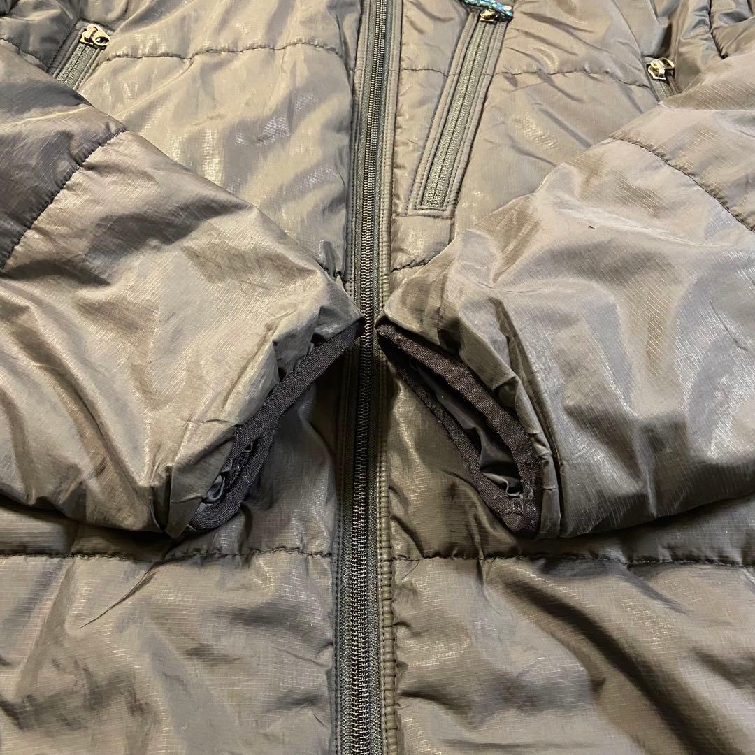 00s Patagonia パフジャケット ブラック L フード付き 2002年