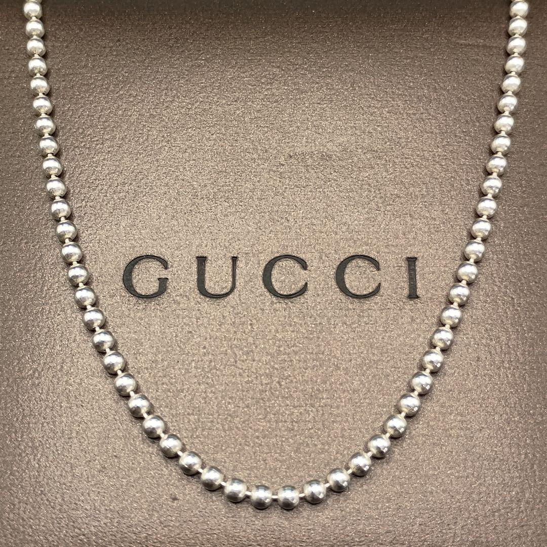 GUCCI ボールチェーン 50cm 2mm幅 SILVER925 ユニセックス