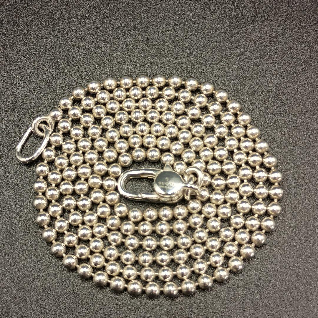 GUCCI ボールチェーン 50cm 2mm幅 SILVER925 ユニセックス
