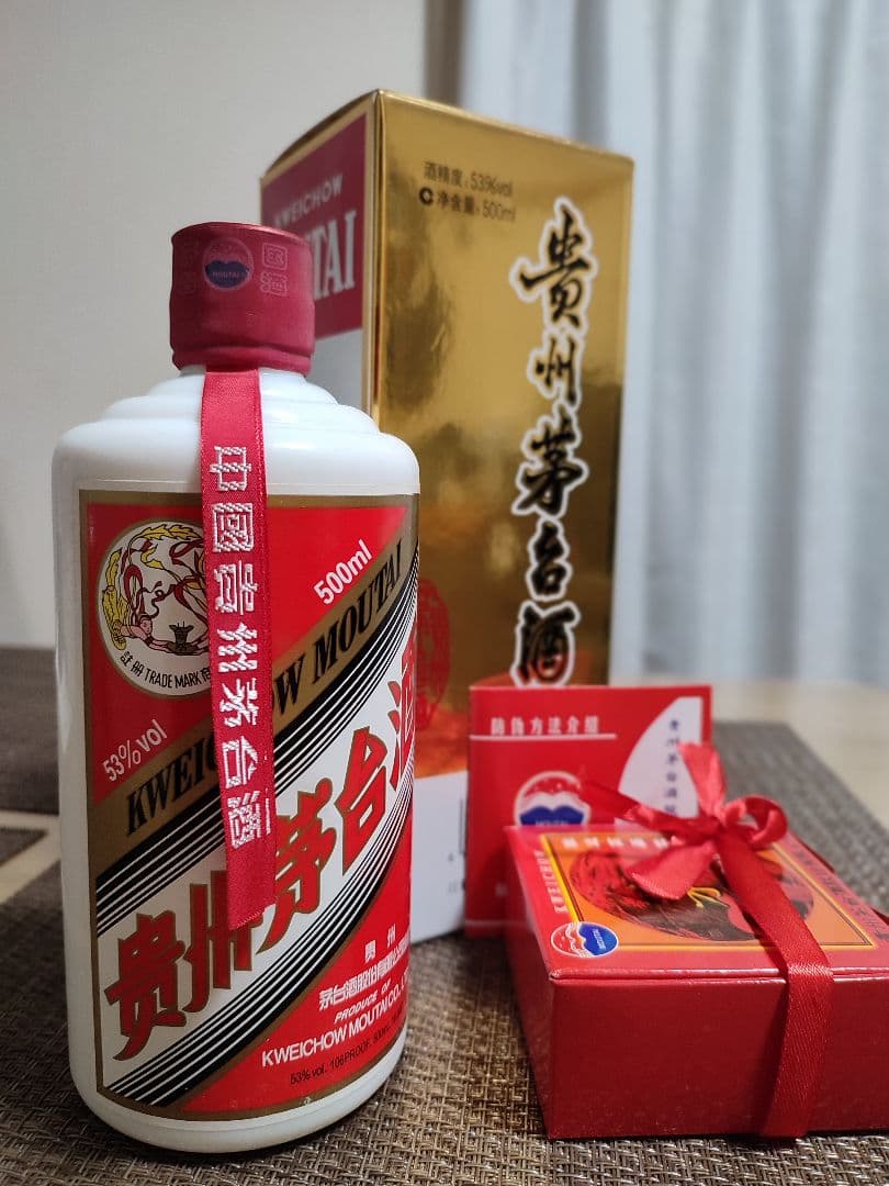 中国古酒 貴州茅台酒 マオタイ酒 天女ラベル 53％ 未開封新品