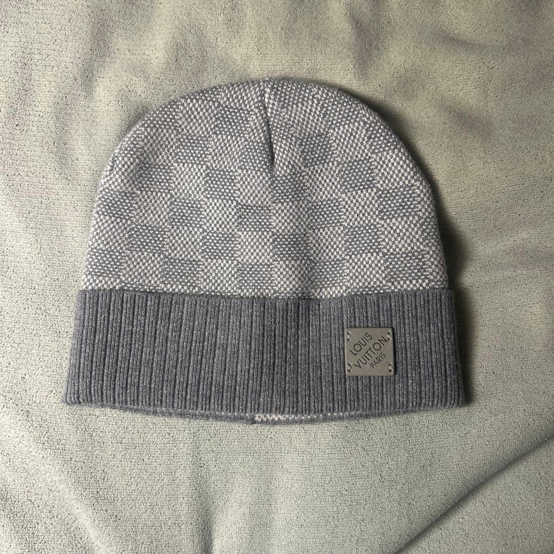 Louis Vuitton ニット帽　ビーニー　グレー