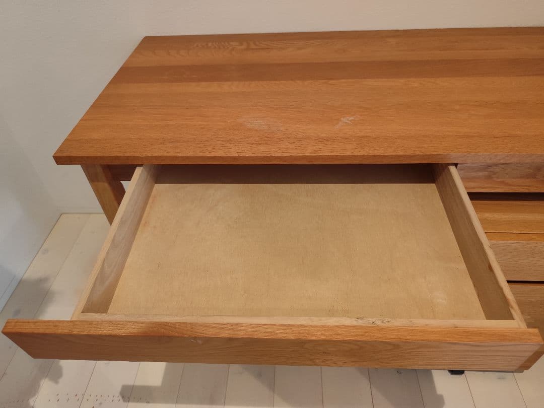 【引取り限定】無印良品 木製デスク キャビネット セット