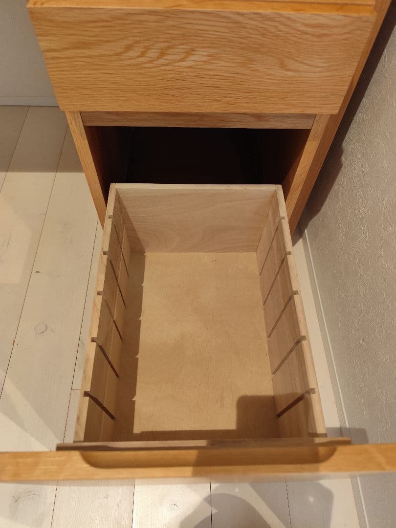 【引取り限定】無印良品 木製デスク キャビネット セット