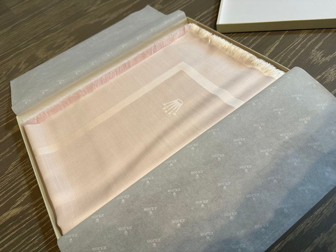 ROLEX シルク ストール ピンク