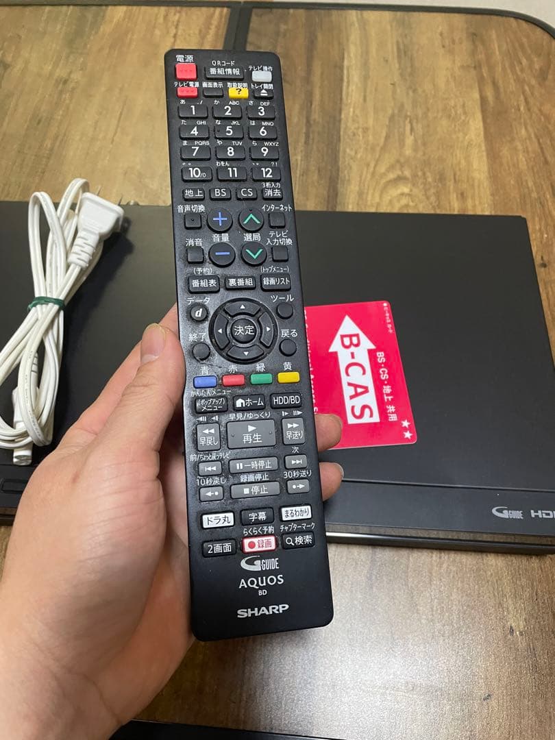 シャープ AQUOS BD-NW1000ブルーレイレコーダー