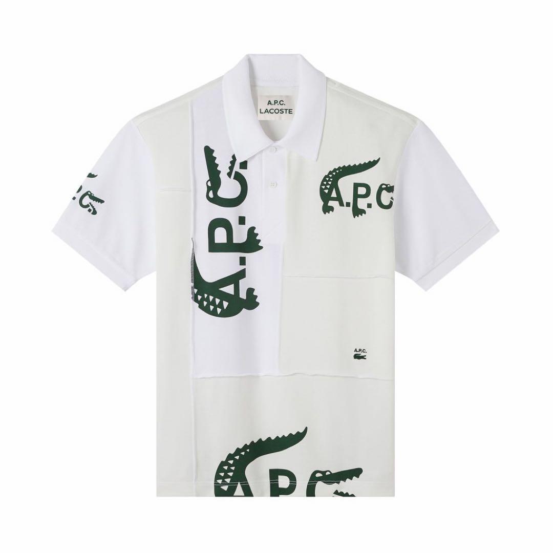 『Lacoste x A.P.C.』 コラボ パッチワークポロシャツ