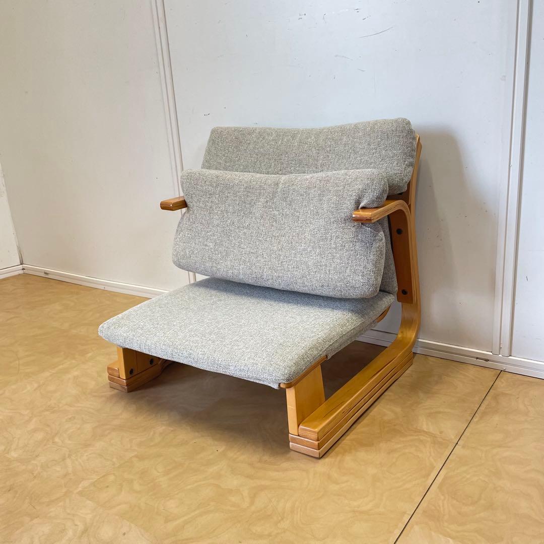 楽座椅子NEW クッション付 新日本木工 座椅子 チェア イス あぐら 通販生活