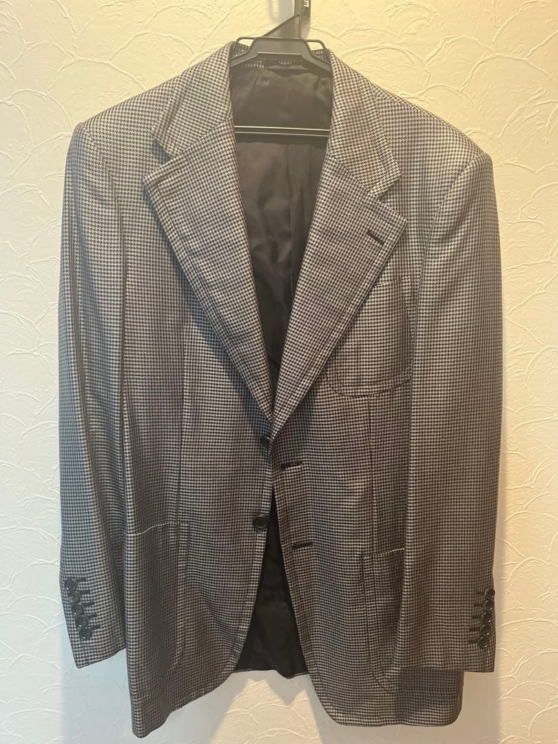GUCCI ギンガム チェック柄 千鳥柄 トムフォード期 ビジネスジャケット